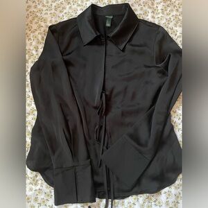 Wild Fable black tie up blouse